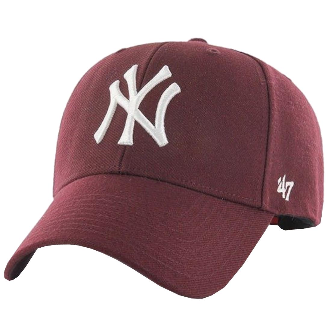 47 BRAND New York Yankees MVP-pet, unisex bordeauxrode pet One size