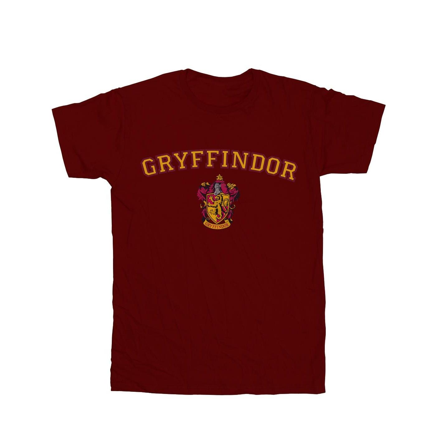 Harry Potter meisjes Gryffindor Crest katoenen T-shirt 9-11 Years bordeaux
