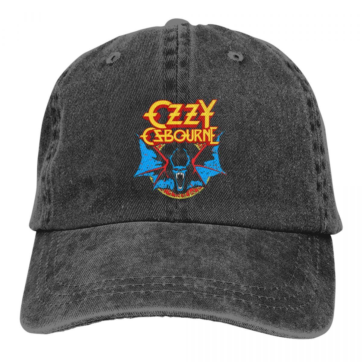 Kiki Cap Ozzy Osbourne Rock Vleermuis Prins van de Duisternis Baseballpet Merchandise Vintage Distressed Denim Hoofddeksel voor Unisex Vrouwen One Size