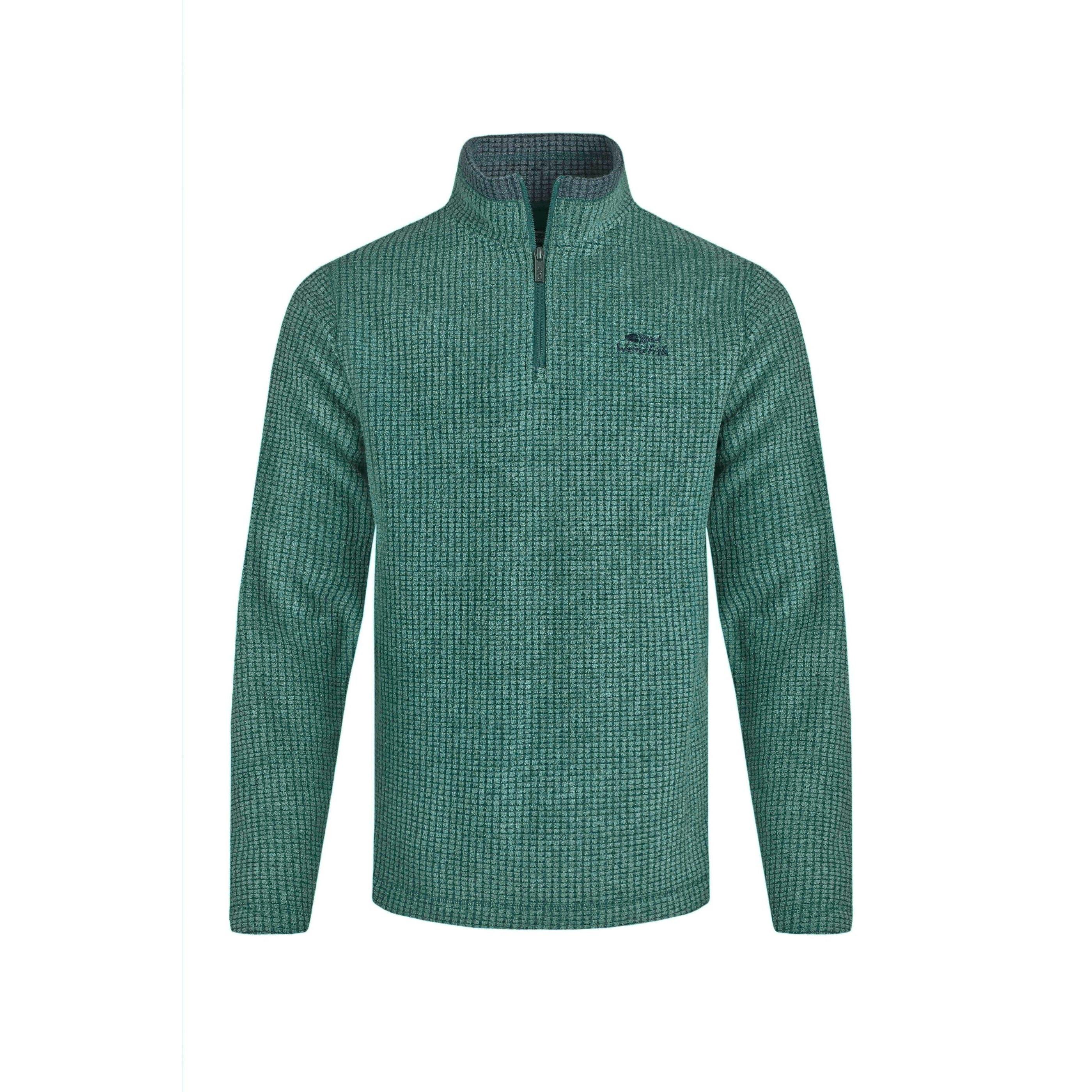 Pertemba FR - Apparel Weird Fish Heren Newark Grid Eco-vriendelijke fleece top met kwartrits XL
