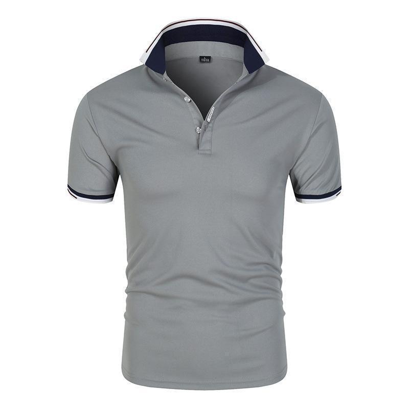 HerSight Heren zomer T-shirt met revers en korte mouwen Heren Jeugdmode Casual Fit POLO-shirts voor heren XXL