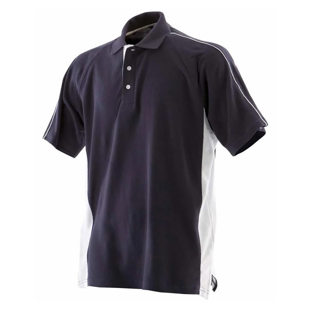 Finden & Hales katoenen piqué sportpoloshirt voor heren M grijs/Vloot