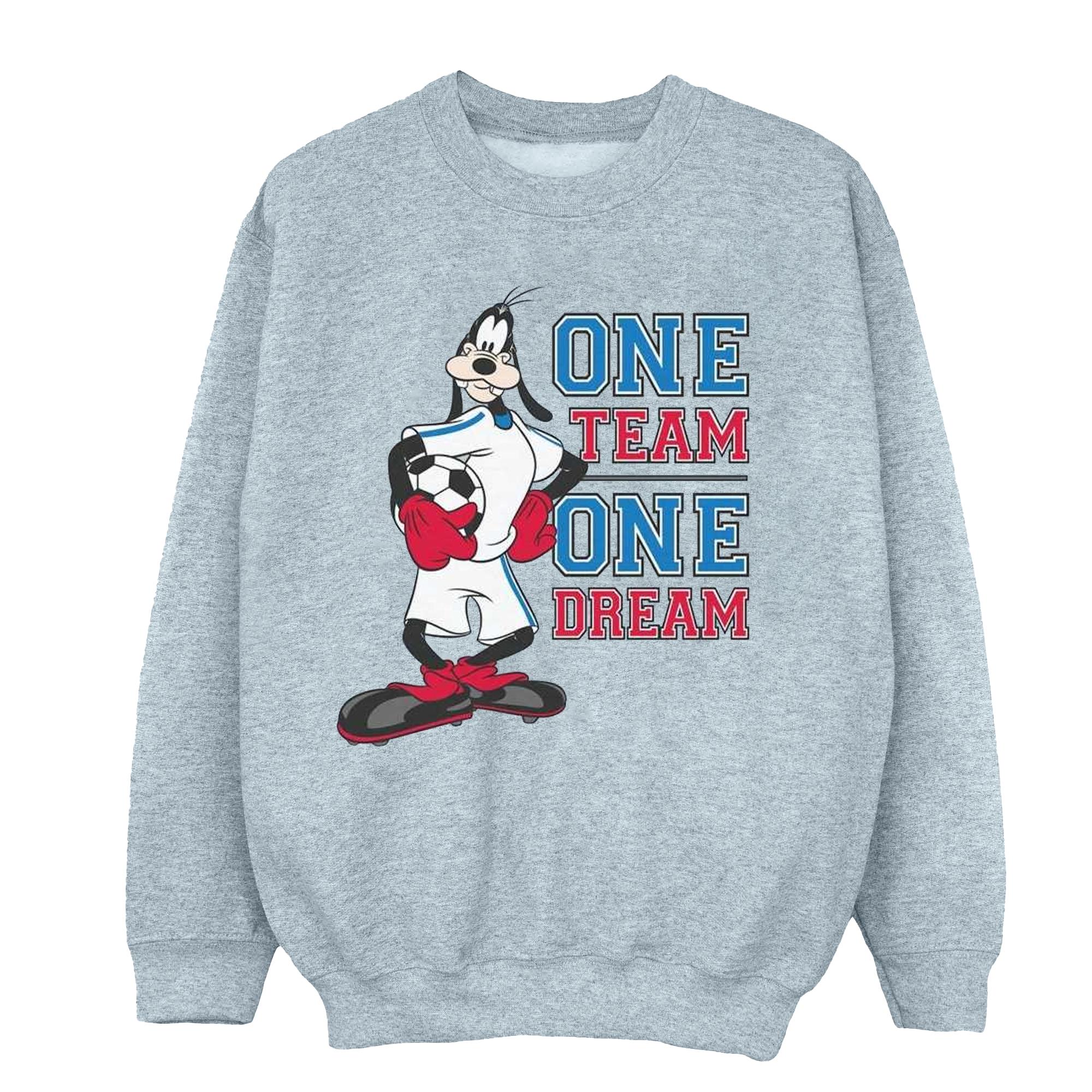 Disney Goofy One Team One Dream-sweatshirt voor jongens 5-6 Years grijs