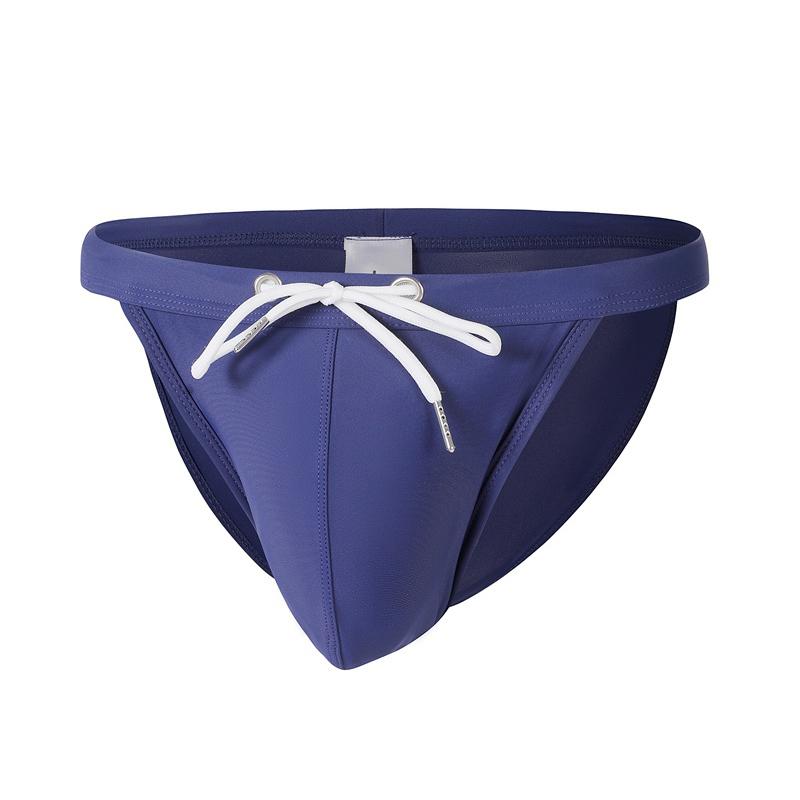 1Traveling Heren Zomer Kleding Trekkoord Sexy Effen Kleur Comfortabele Stof Zwembroek Strand Badpak Driehoekig Zwempak XL