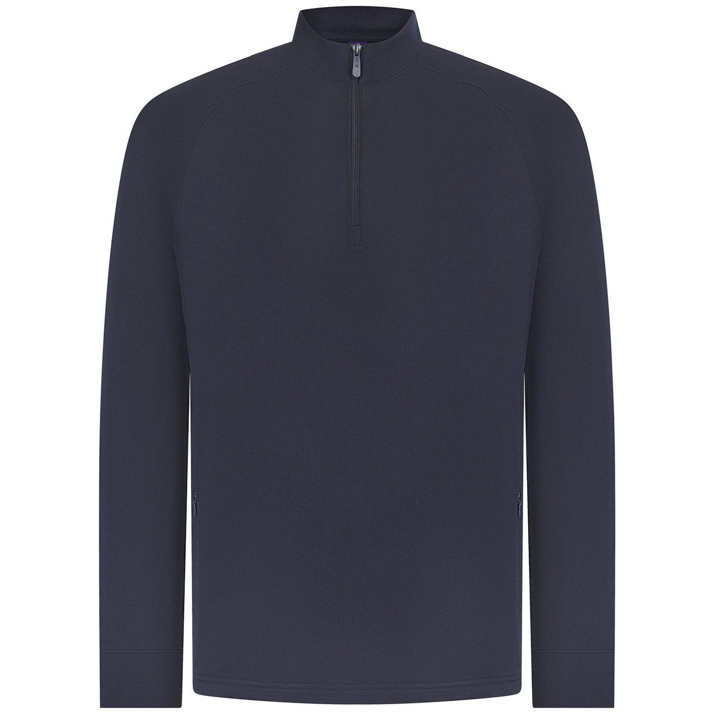 Henbury Heren top met kwartrits en lange mouwen XS Vloot