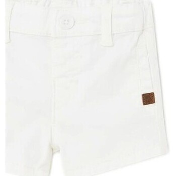 Mayoral Broek  201 Bermuda sarga Better Cotton recién nacido Blanco