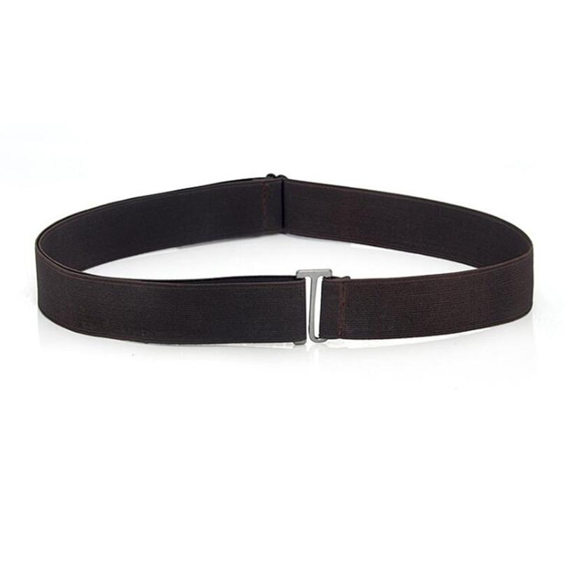 Lius fashion Soft Waist Belt Women's Invisible Belt Elastic 1Pc Portable For Jeans With Flat Buckle One Size zwart