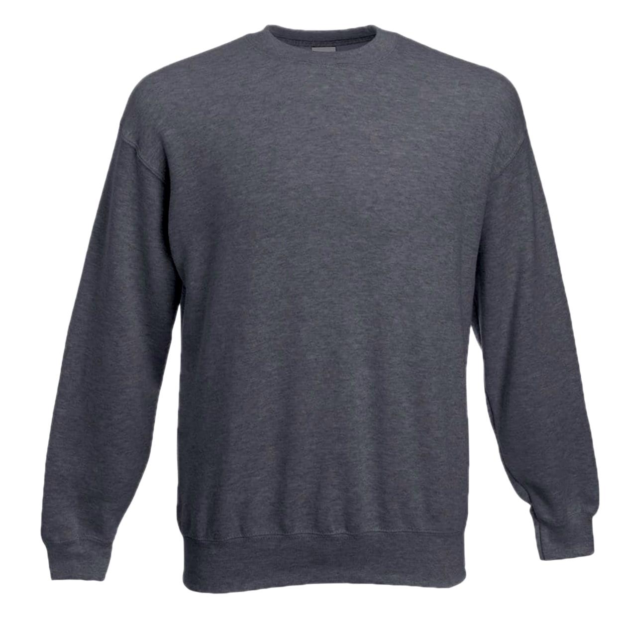 Fruit Of The Loom Klassiek 80/20 Heather set-in sweatshirt voor heren XXL