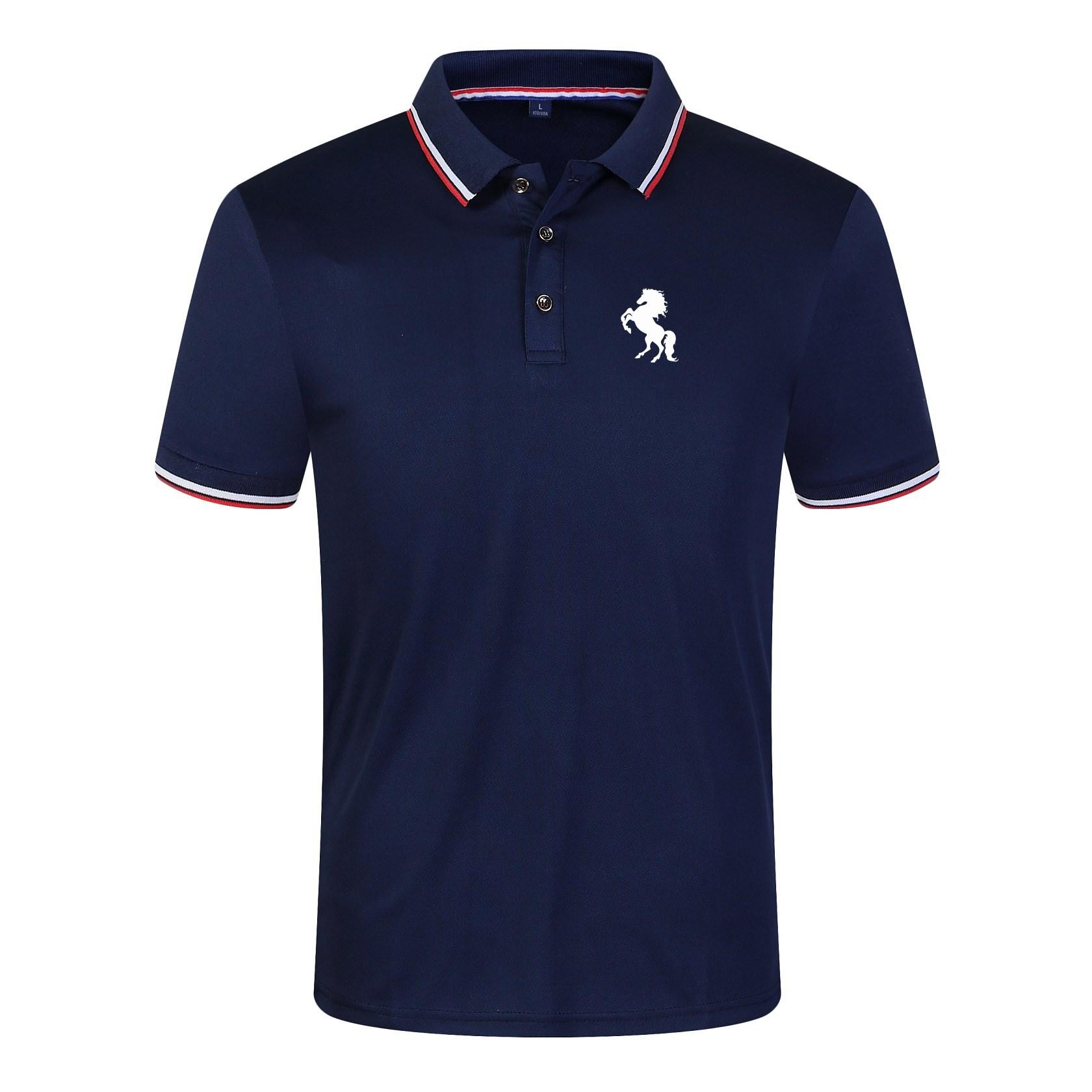 The second face a man Mooi herenpoloshirt 4XL marineblauwe kleur