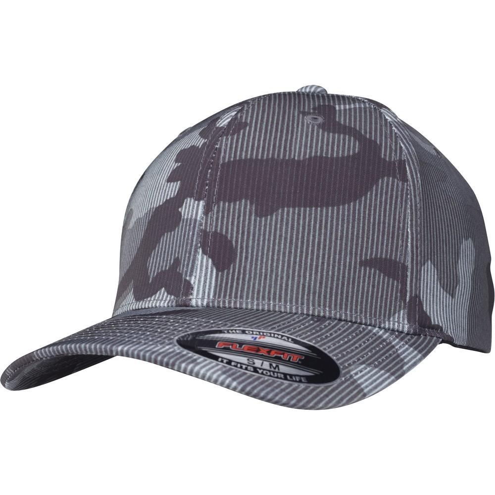 Flexfit by Yupoong Camo-gestreepte pet, unisex volwassenen L/XL