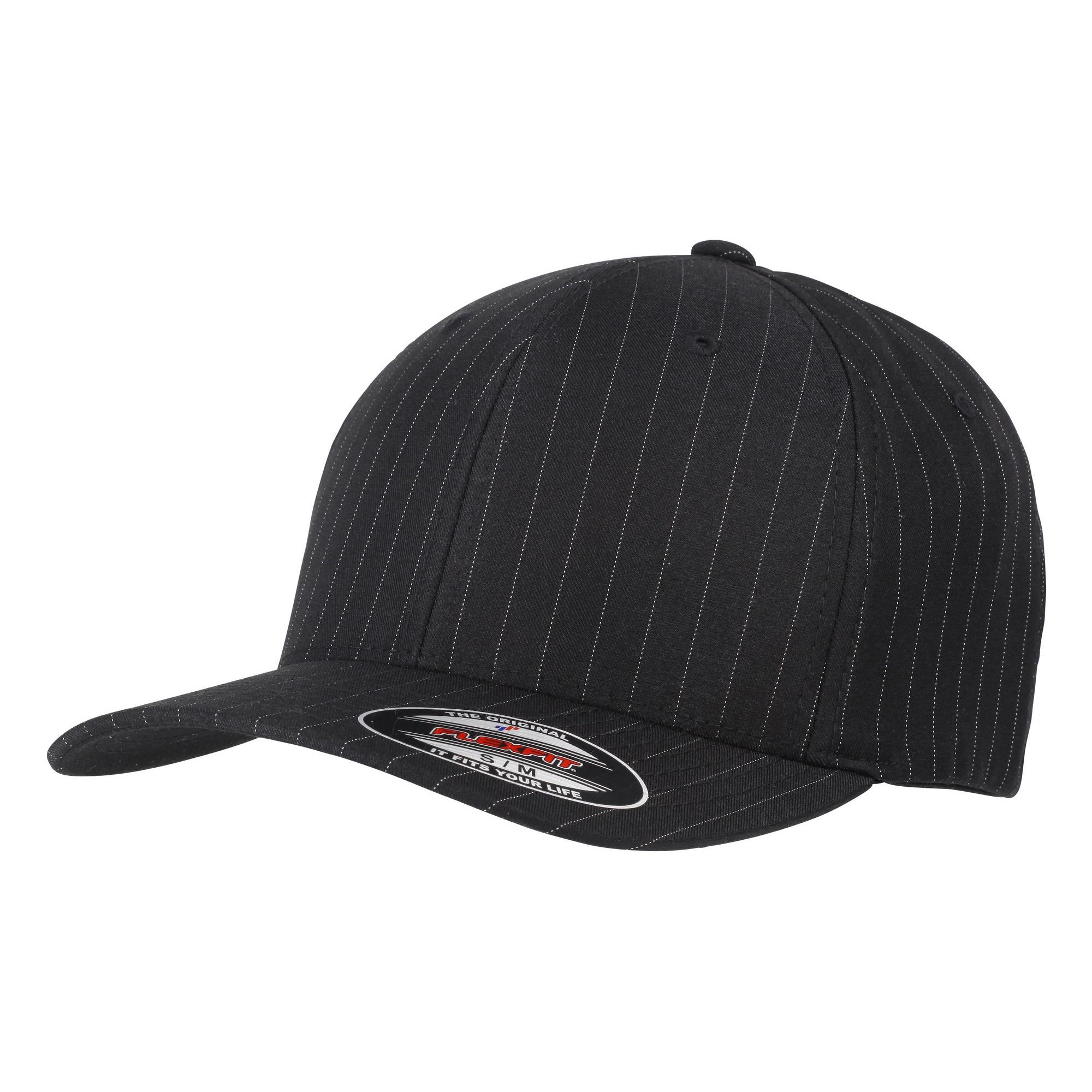 Yupoong Flexfit unisex baseballpet met krijtstreep L-XL