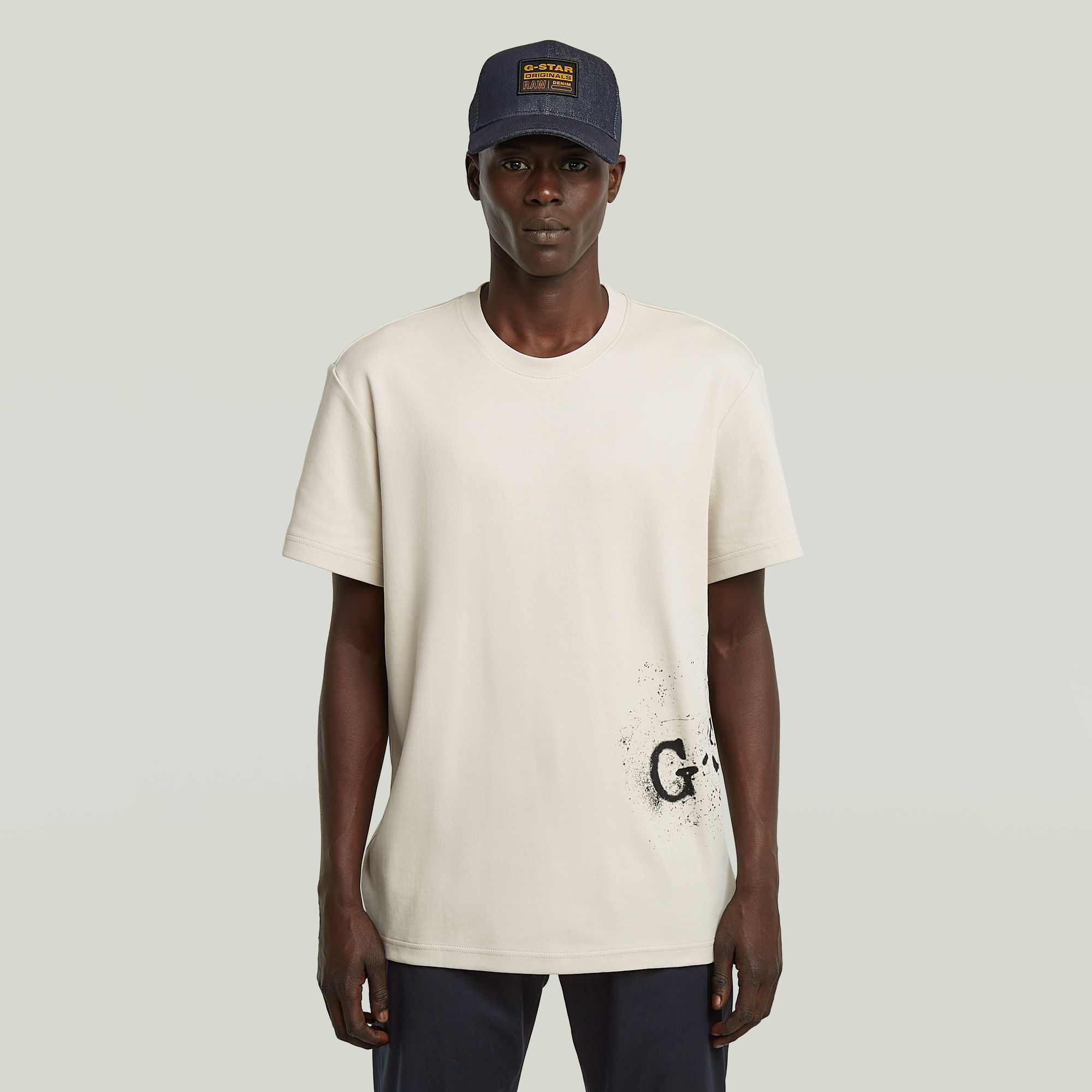 G-Star RAW Sprayed Graphic T-shirt - Wit - Heren
