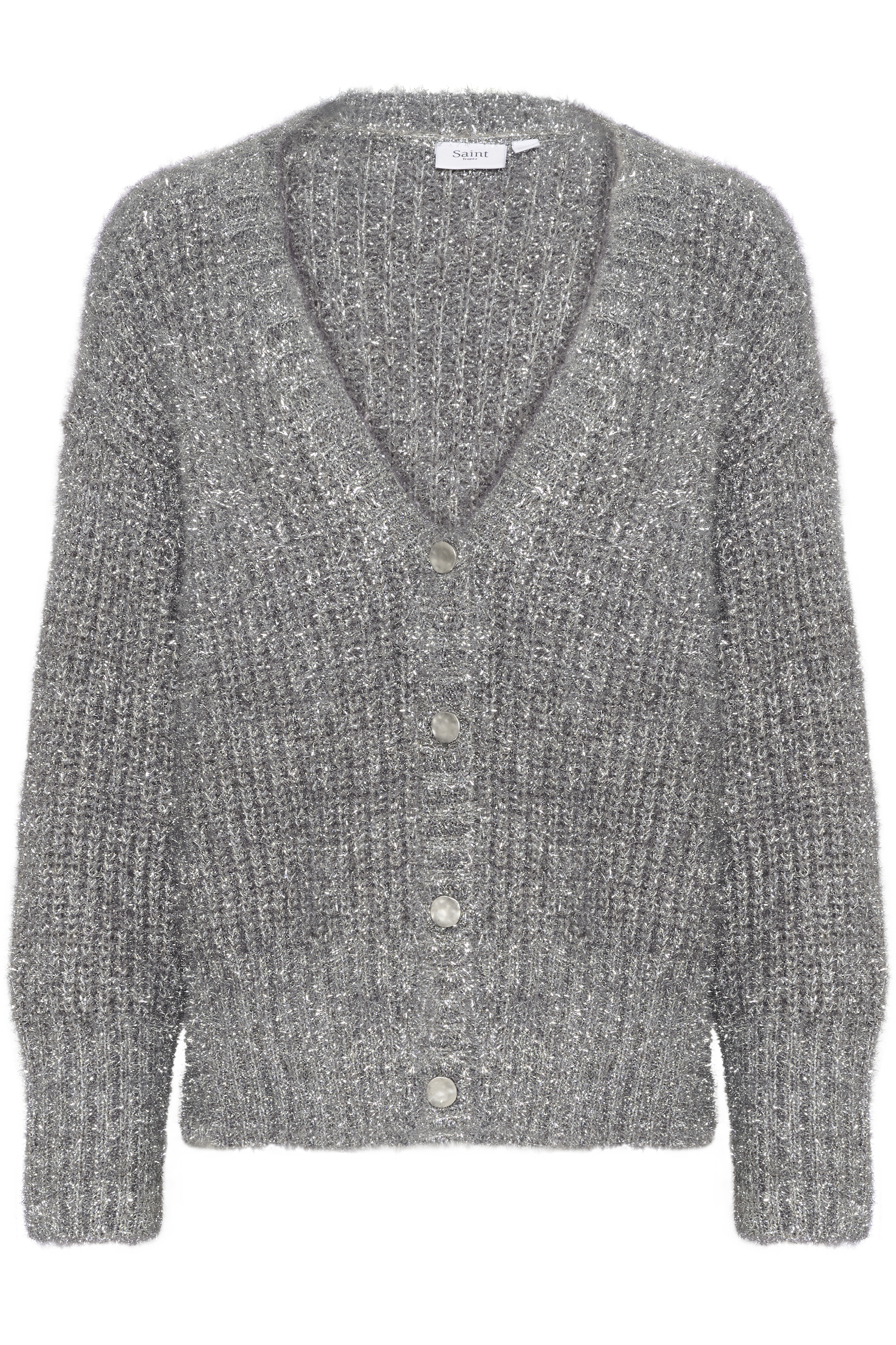 Saint Tropez Vest HalfaSZ Cardigan met glittereffect