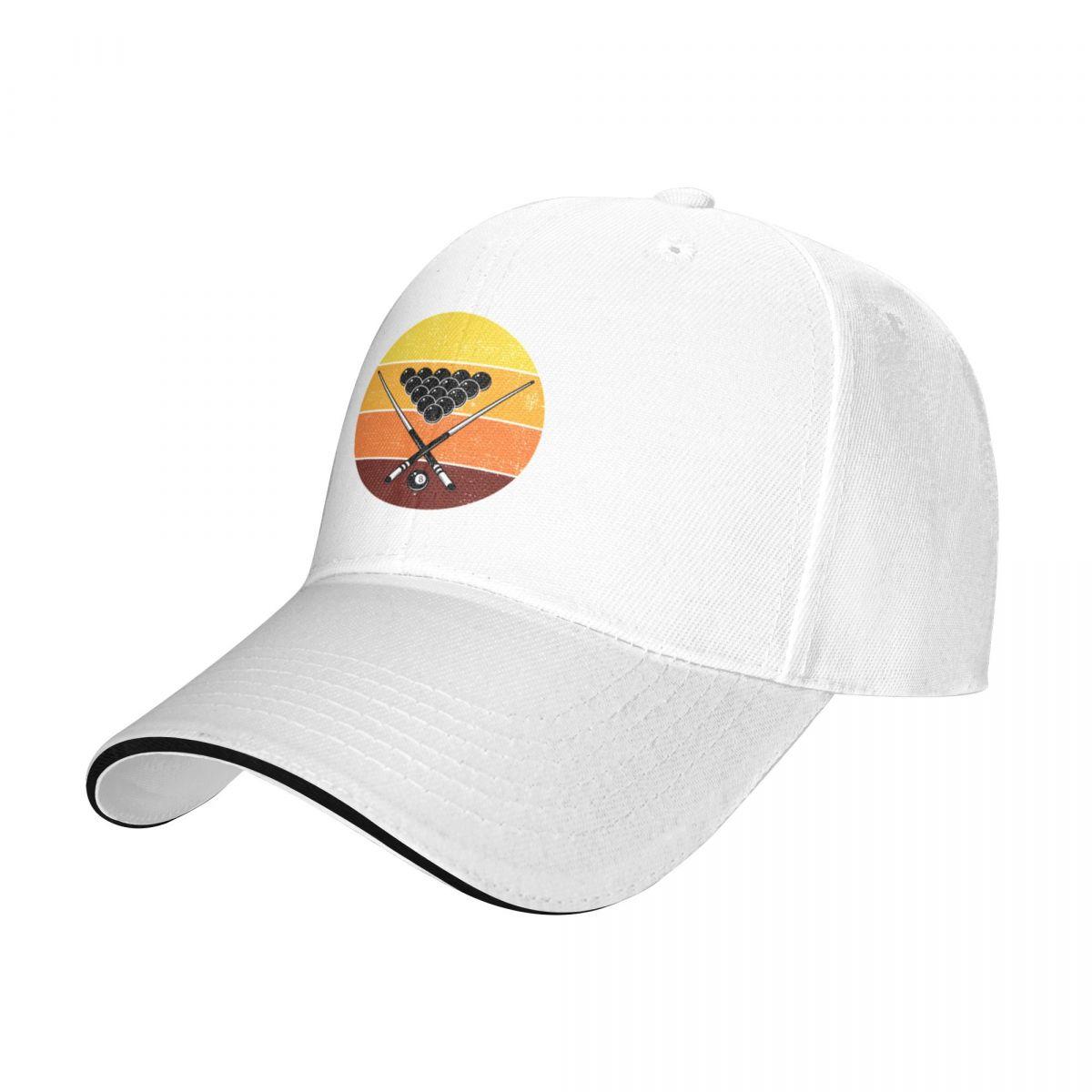DDecorative Home Biljart Pool Spel Cue Sport Vintage Retro Zonsondergang Cap Baseball Cap Baseball Cap Unisex icoon luxe vrouw hoed Unisex's