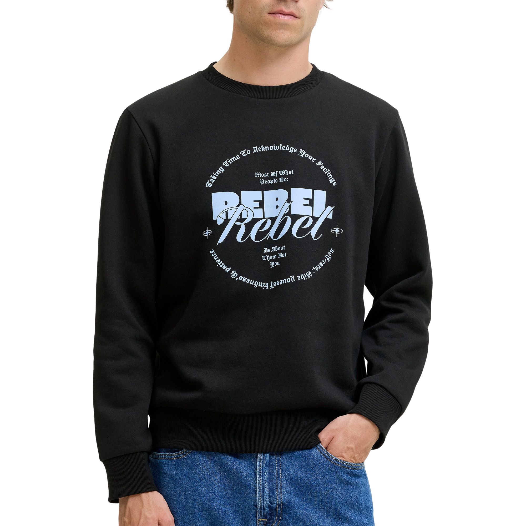 JJ Rebel Gray Crew Neckweater Junior