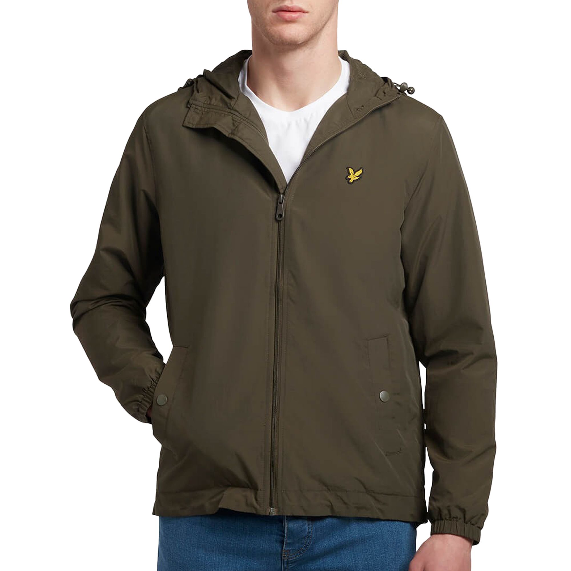 Lyle &cott Zip Through Hooded Jas Heren