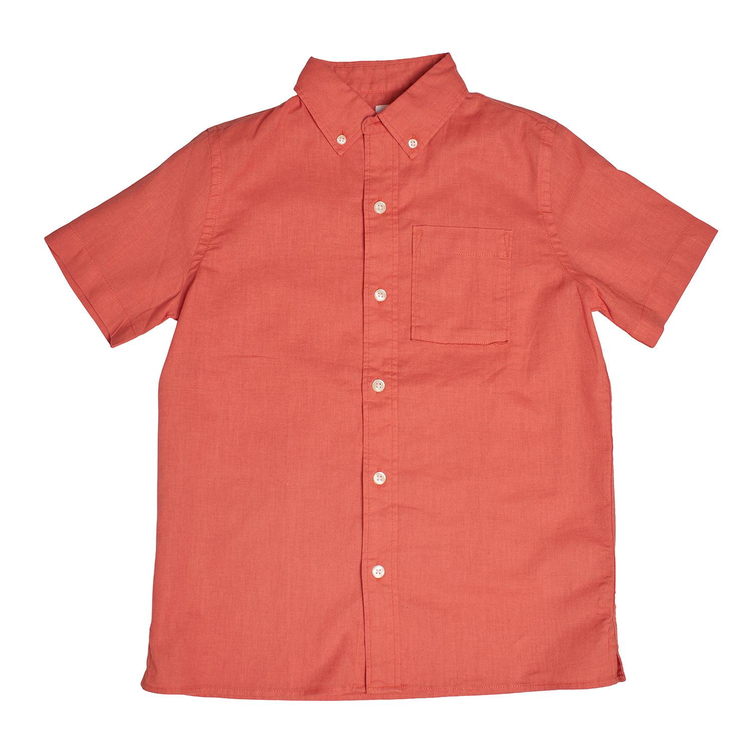 BlackPrice Camisa Manga Corta con Bolsillo 824550 para Niño 8 AÑOS oranje