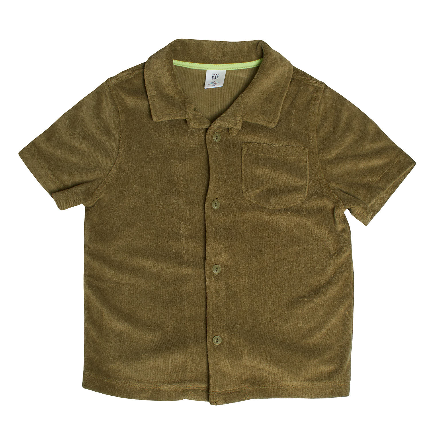 BlackPrice Camisa Manga Corta de Felpa 856547 para Niño 5 AÑOS groen