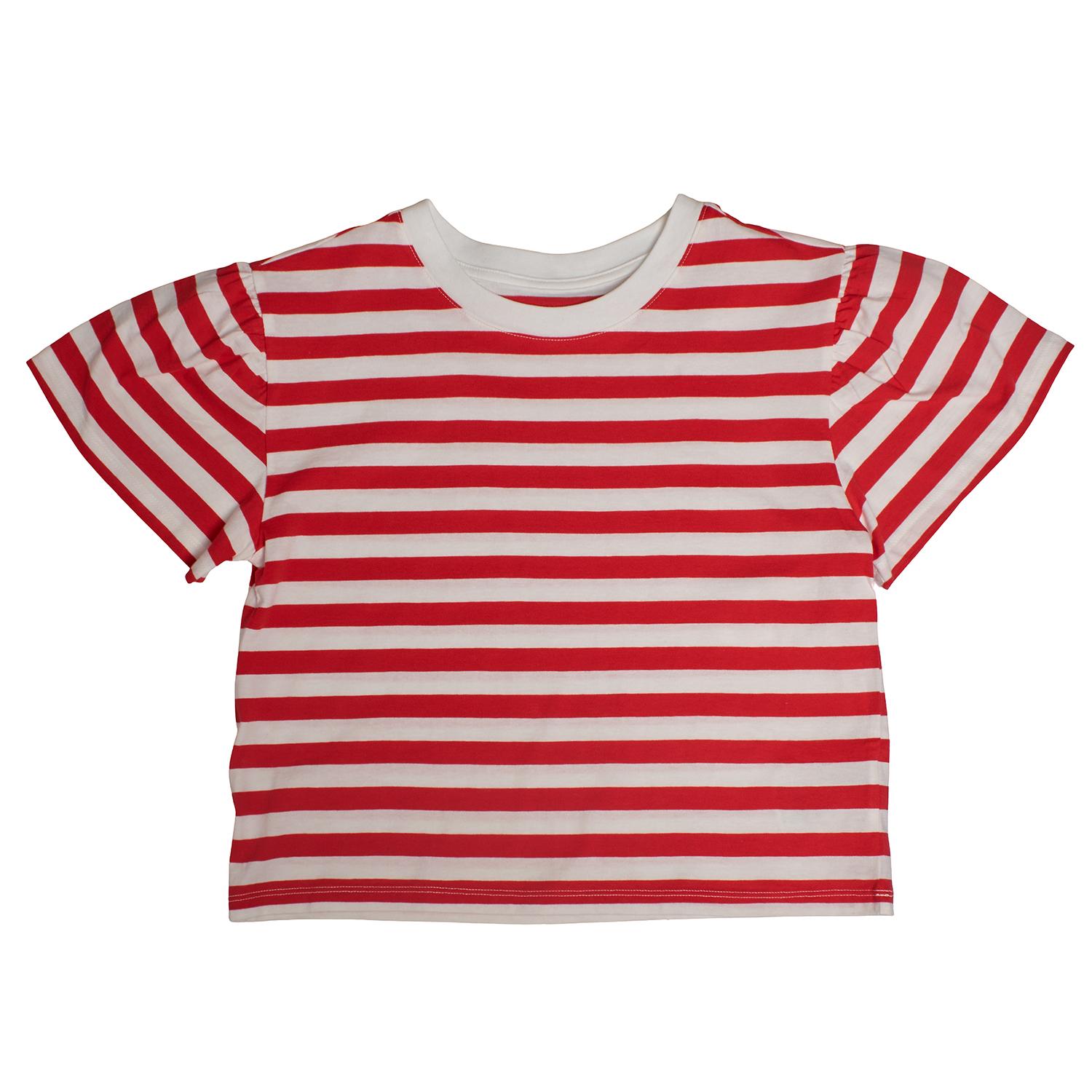 BlackPrice Camiseta de Mangas Abullonadas 665829 para Niña 10 AÑOS rood