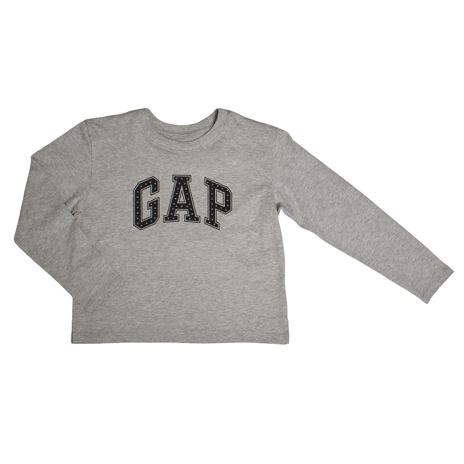 BlackPrice Camiseta Manga Larga con Logo 787249 para Niña 6/7 AÑOS grijze kleur