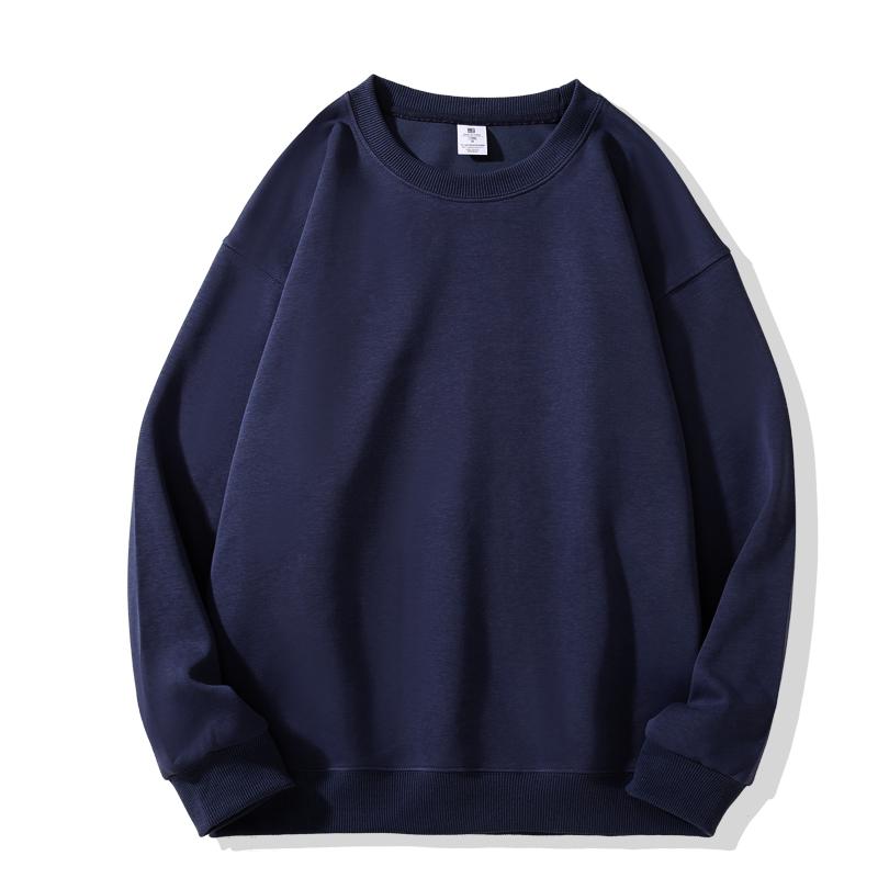 Leefona Casual Sweatshirts Heren/Vrouwen Hoodies Pullover Streetwear Effen Hoodie Hiphop Basic Zwart Wit Khaki Hoodies XL marineblauwe kleur