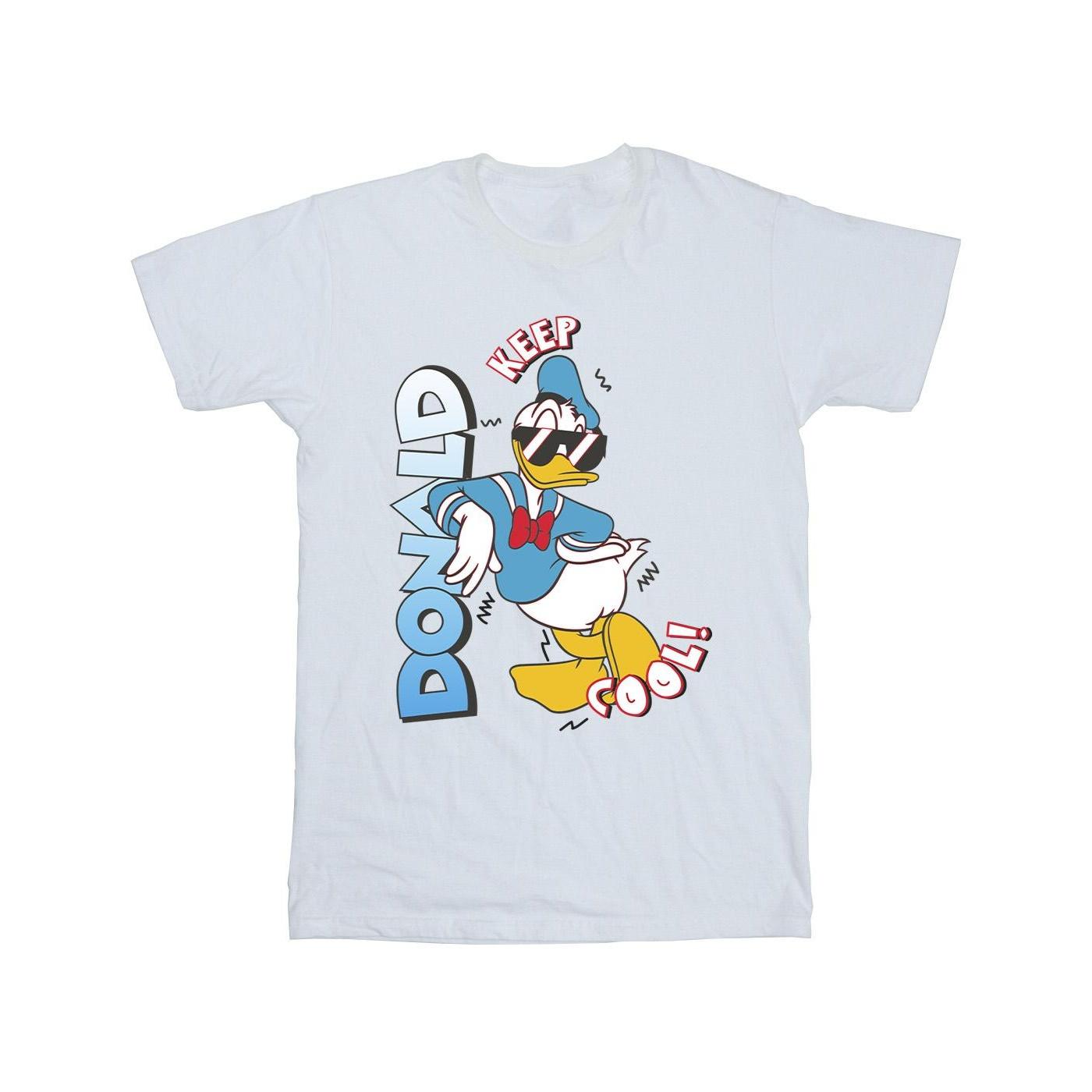 Disney jongens Donald Duck cool T-shirt 7-8 Years wit