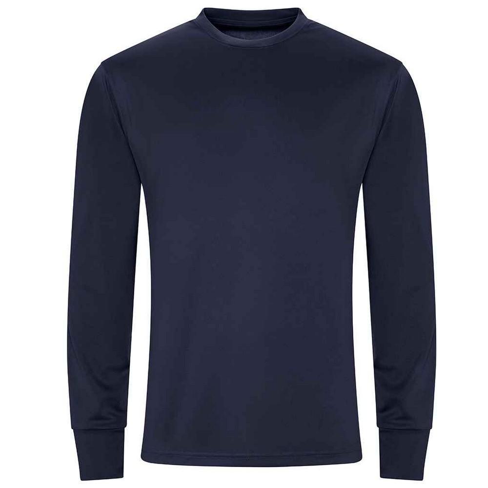 AWDis Cool actief T-shirt met lange mouwen voor heren S franse blauwe kleur