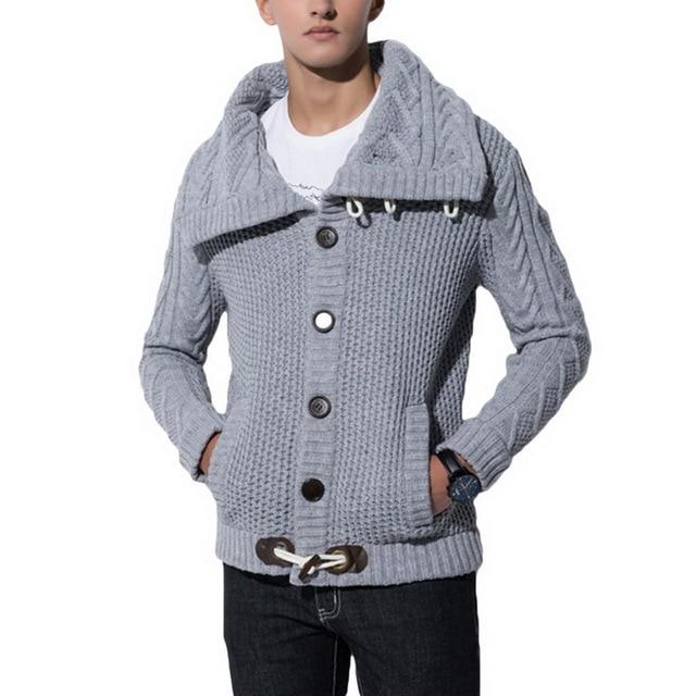 Hapyline Heren 2019 Gesp Trui Vest Winter Warme Dikke Hedging Coltrui Breien Jumper Truien XXL