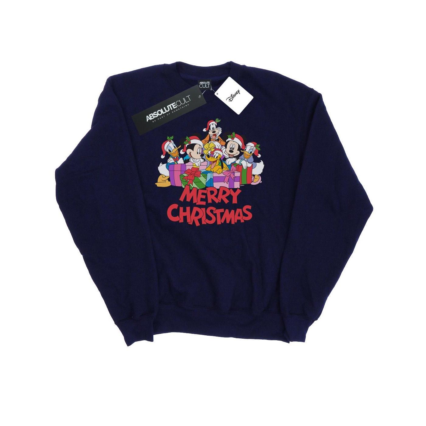 Disney Heren Mickey Mouse en vrienden kerstsweater S