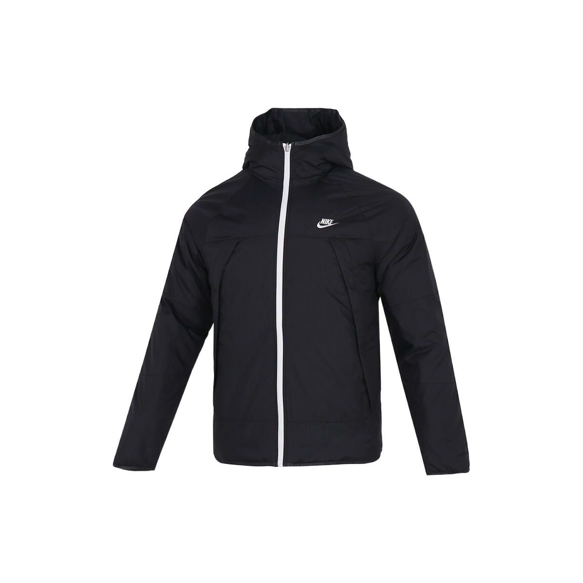 Nike Therma-Fit Legacy Omkeerbare Warme Katoenen Jas met Capuchon Heren Bovenkleding Zwart DH2784-010 L
