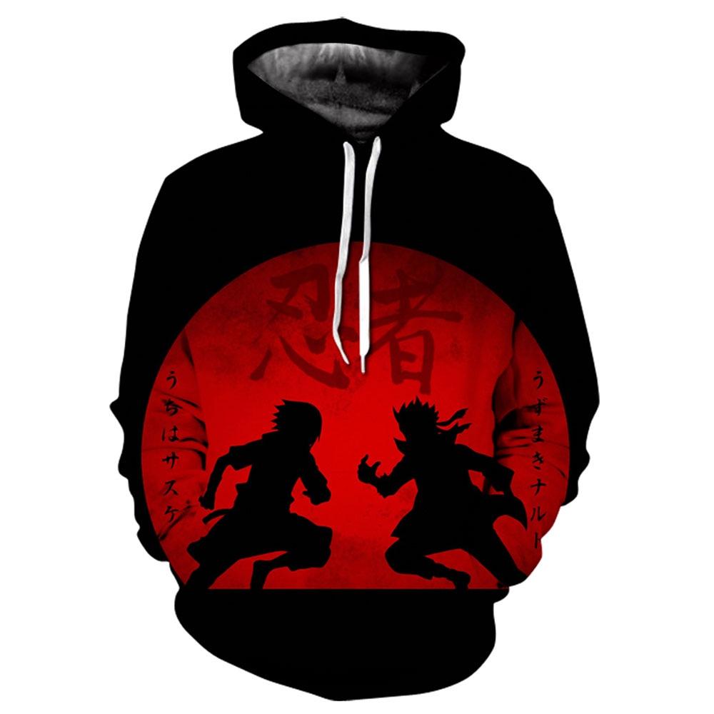 ETST 07 Anime Naruto Hooded Sweatshirts Heren truien Hatake Kakashi 3D Hoodies Streetwear Unisex S
