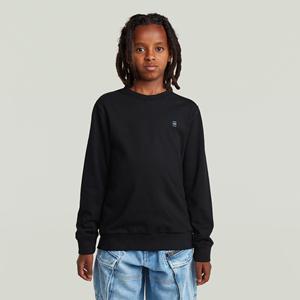 G-Star RAW Sweater Unbrushed voor jongens - Zwart - jongens