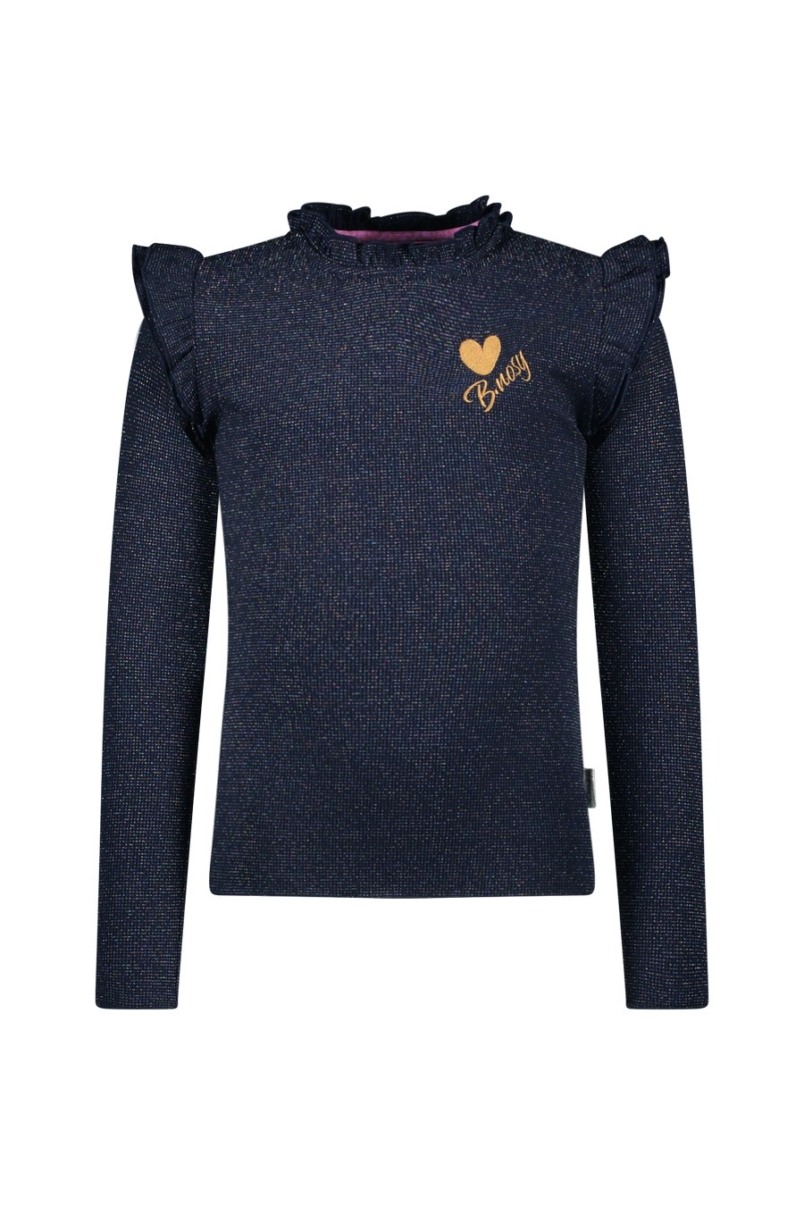 B.Nosy winter top meisjes - navy blauw - Tonya - ruffles