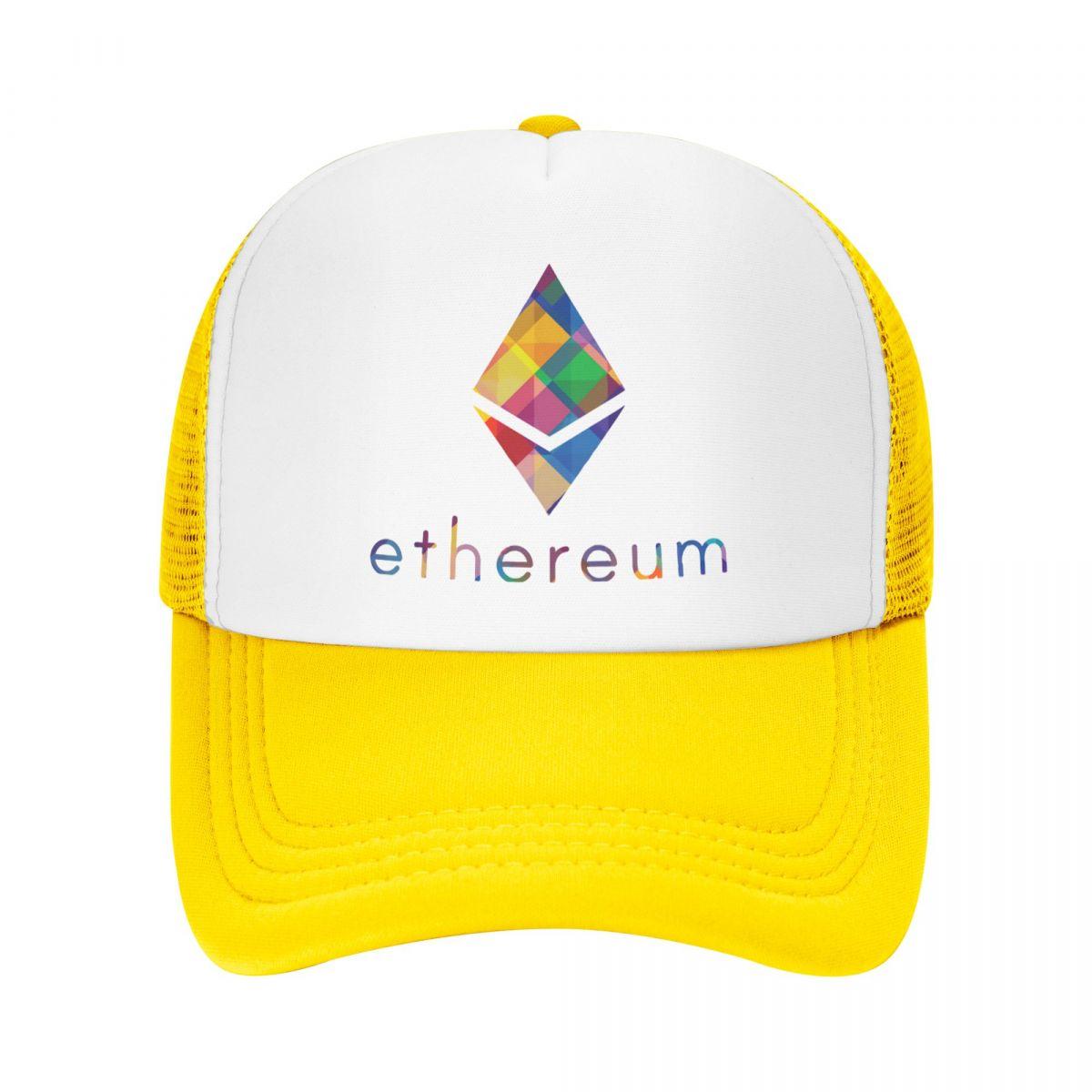 Colorbobble CAP Crypto Coin Trucker Hoeden Ethereum Eth Mesh Net Baseball Cap Snapback Stijlvolle Kpop Verstelbare Pet Voor Unisex Vrouwen One Size