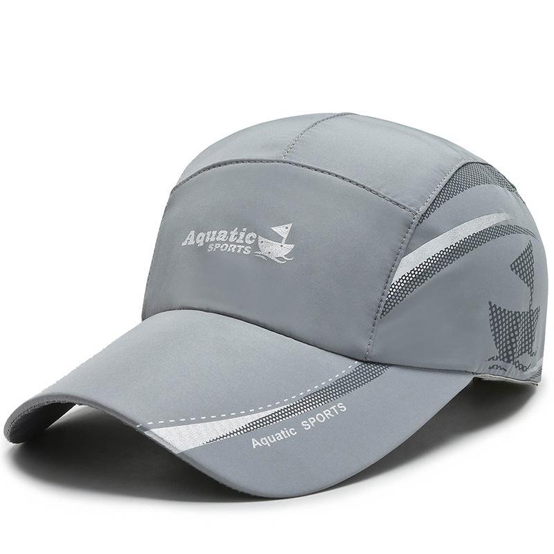 Cozyoutfit MAITA sneldrogende waterdichte heren sport eend tong zonnehoed buitenruimte baseball cap grijze kleur