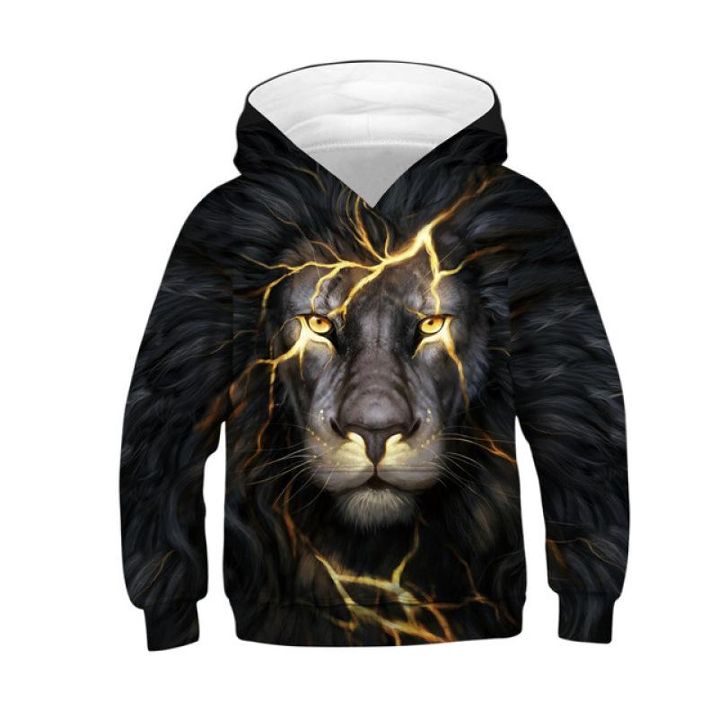 ETST 07 Echte Wolf 3D Hoody Voor Jongens Lente Herfst Een Verscheidenheid Aan Stijlen Kids Hoodies Jassen 4-14 jaar Tieners Kleding 160