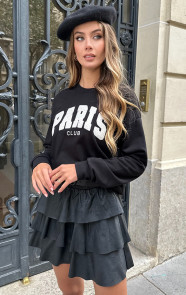 Jurkjes Paris Club Sweater Zwart