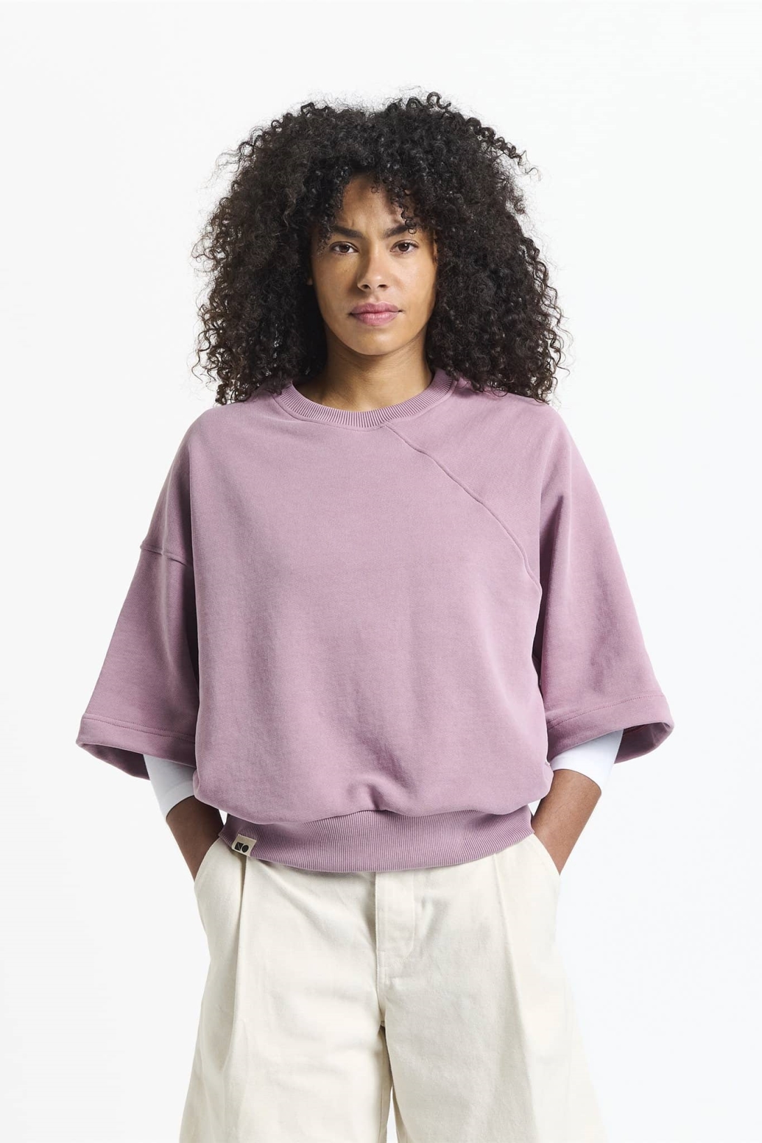 New Optimist Damen vegan Sweatshirt Eef Lila