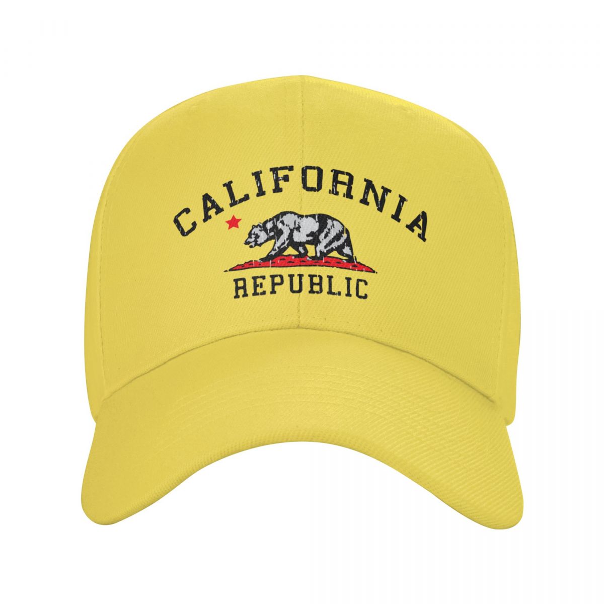 POPI home Klassieke California Republic Flag Baseball Cap Dames Unisex Ademende Dad Hat Outdoor Snapback Hoeden Trucker Cap Jacht Jacht Cap Adjustable Cap