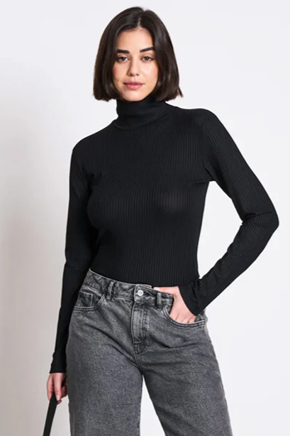 JAN N JUNE JAN 'N JUNE Damen vegan Top Mio Schwarz