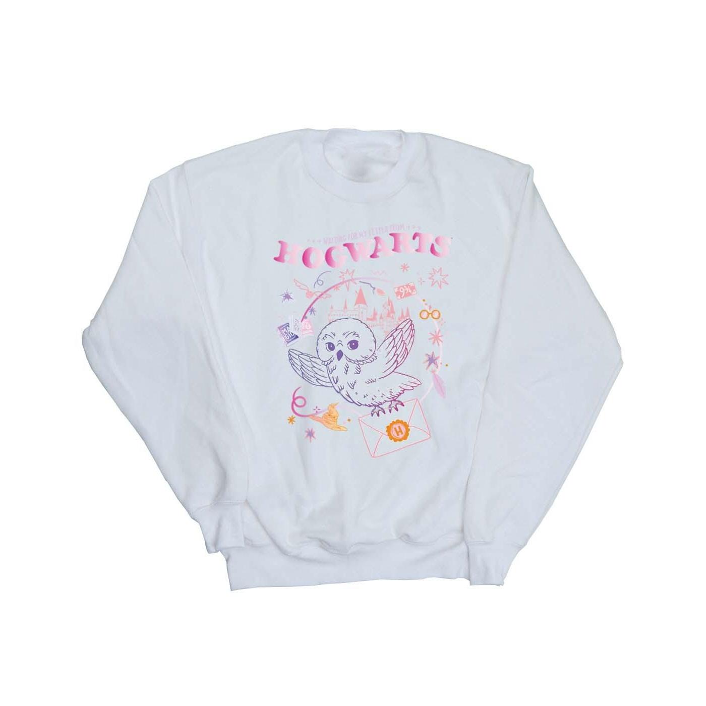 Harry Potter meisjes uil letter sweatshirt 9-11 Years wit