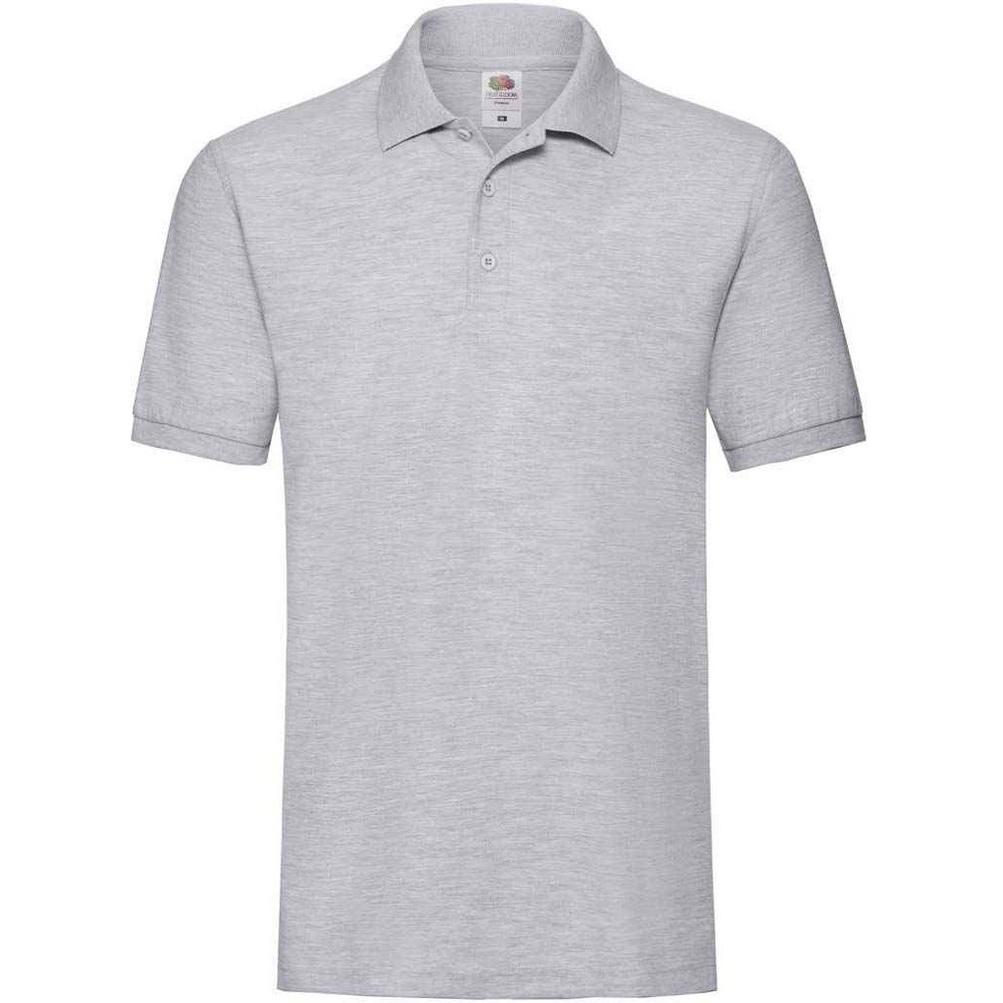 Fruit Of The Loom Premium piqué poloshirt voor heren S lichte zeegroene kleur