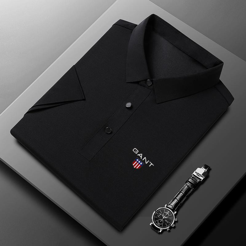 Gant 2025 Zomer Nieuw Borduurwerk Business Vrije Tijd Poloshirt XXL zwart