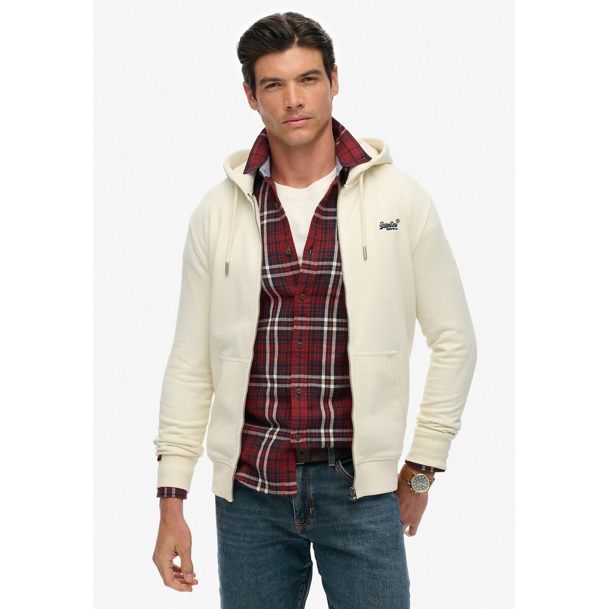 Superdry Capuchonsweatvest ESSENTIAL LOGO ZIP HOODIE HB