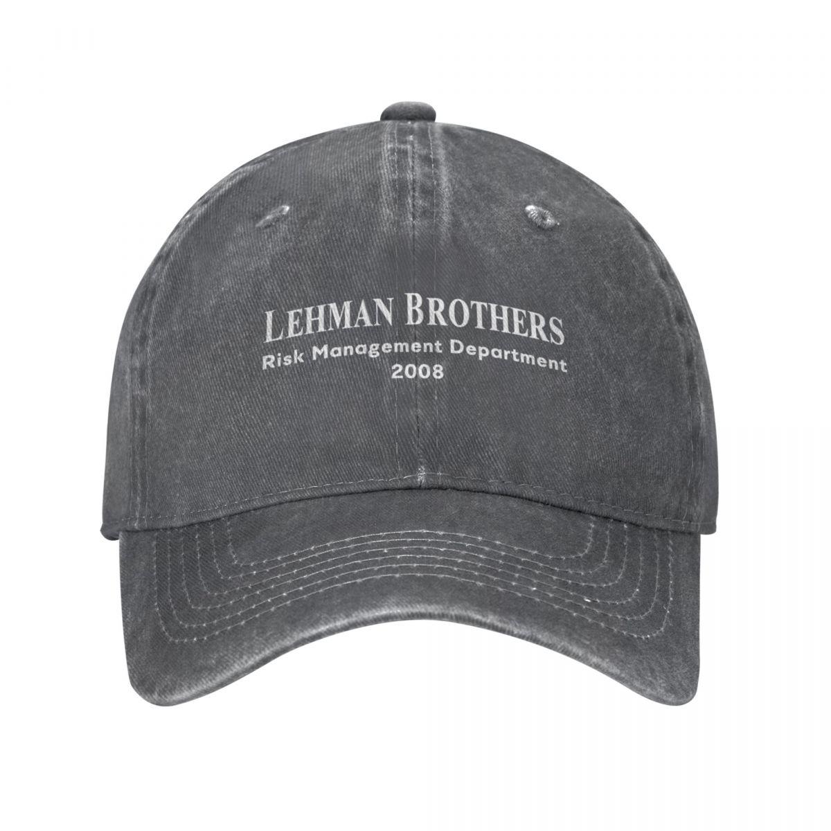 MOVVE Lehman Brothers Risk Management Department 2008Cap Cowboyhoed Streetwear Zonnepet Golfkleding voor dames, unisex
