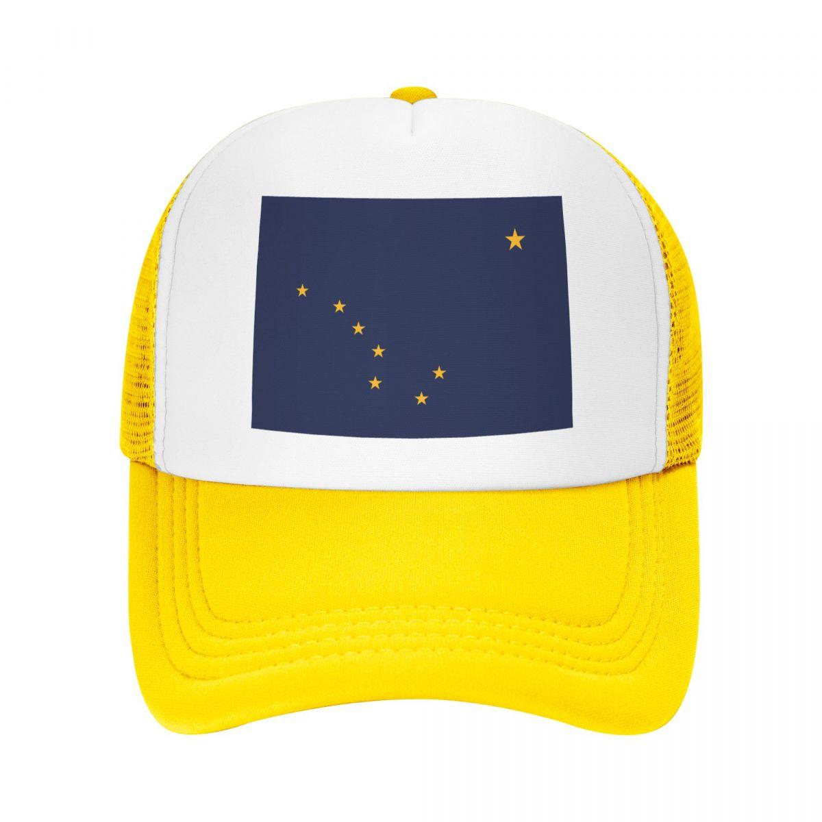 BIPIPOP Vlag van Alaska Unisex Cap Casual Plain Baseball Cap Verstelbare Snapback Trucker Hoeden Voor Vrouwen Unisex Adjustable