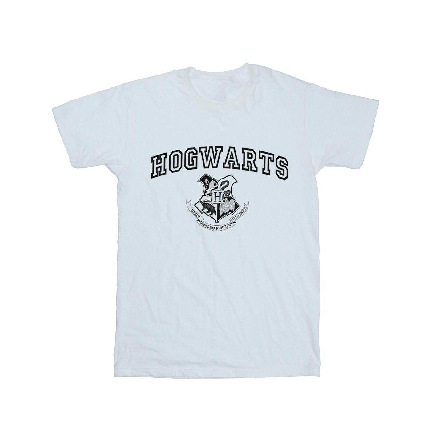Harry Potter jongens Zweinstein Crest T-shirt 9-11 Years wit