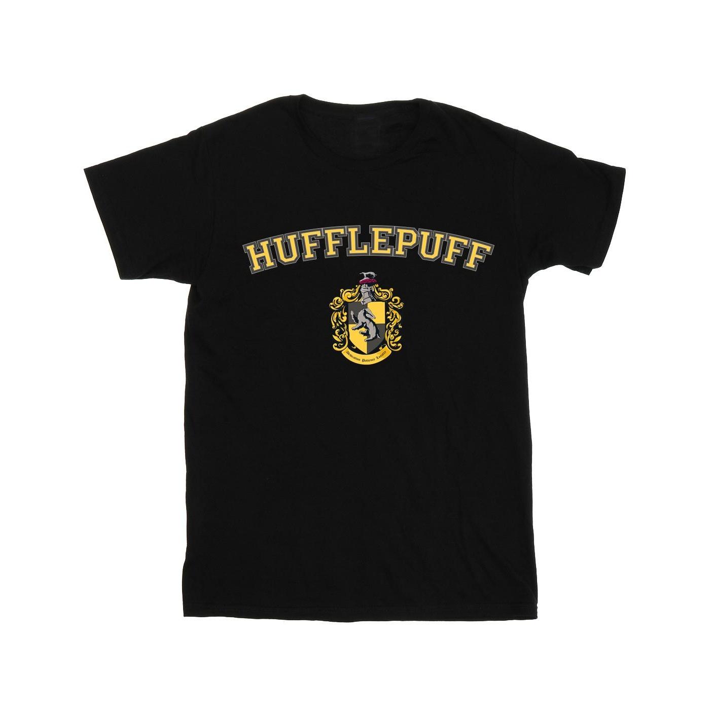 Harry Potter jongens Huffelpuf Crest T-shirt 12-13 zwart