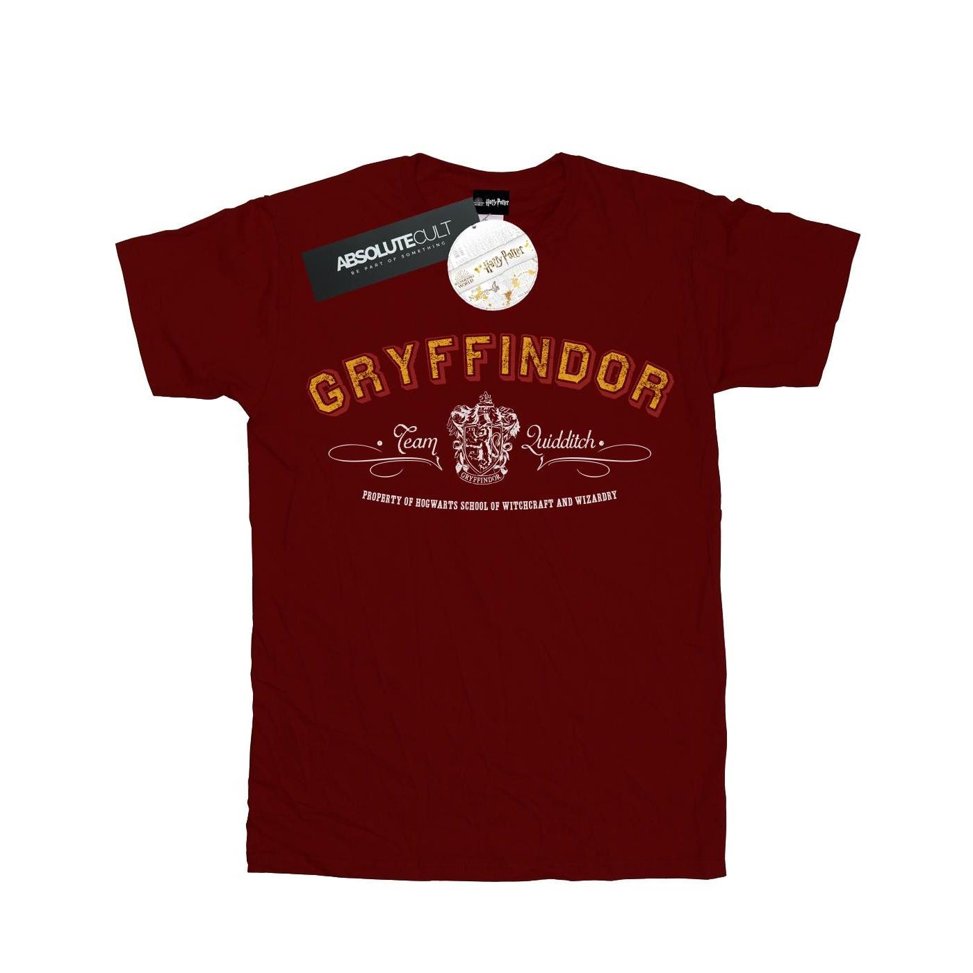 Harry Potter jongens Griffoendor Team Zwerkbal T-shirt 9-11 Years bordeaux