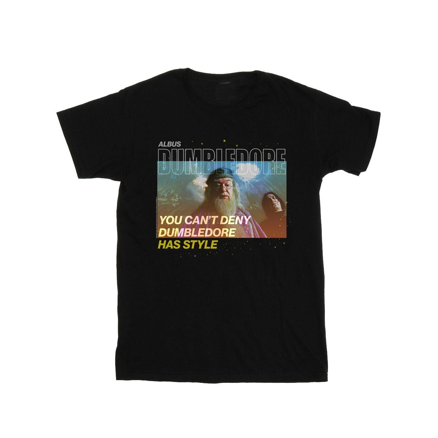 Harry Potter jongens Dumbledore stijl T-shirt 12-13 zwart